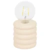 LAMPE LED PERRY CERAMIQUE BEIGE H.18CM