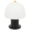LAMPE LED RICK VERRE NOIR H.21CM