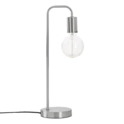 LAMPE METAL ARGENT KELI H.46CM