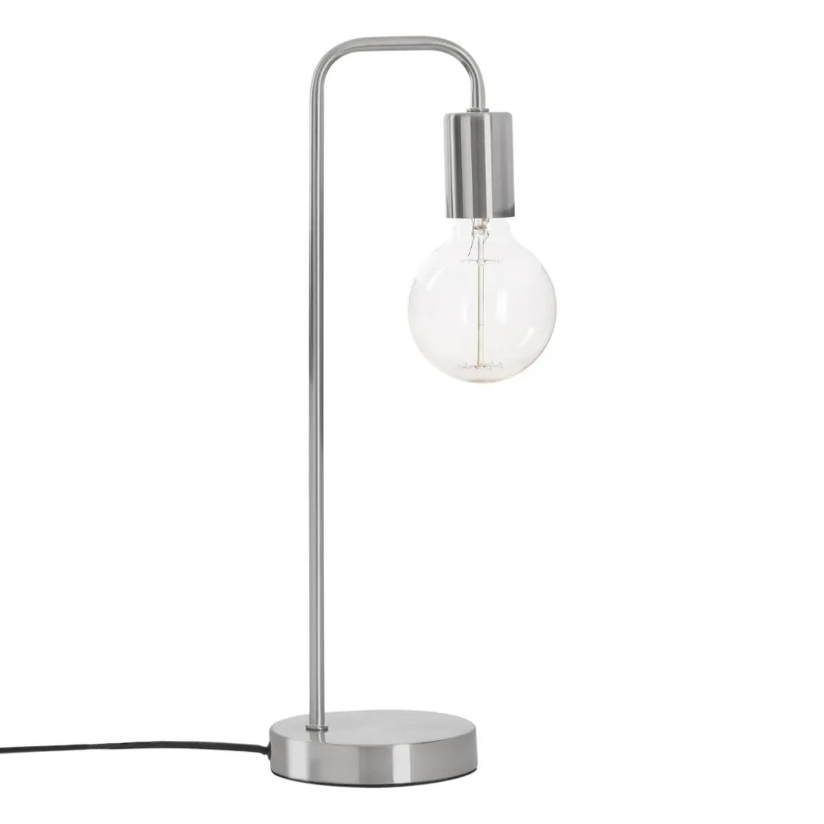 LAMPE METAL ARGENT KELI H.46CM
