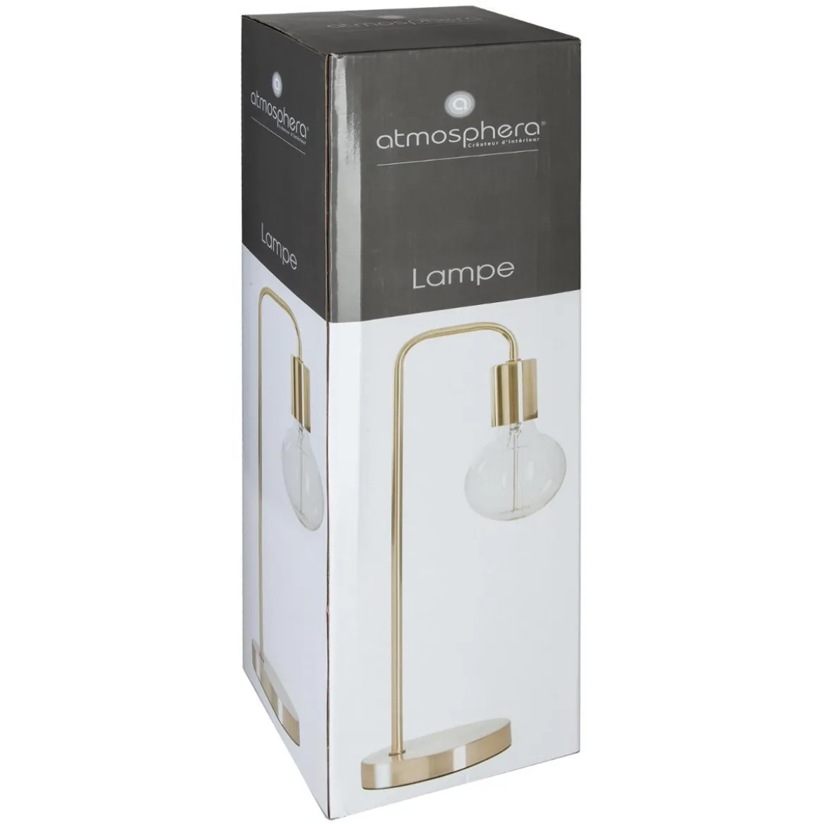 LAMPE METAL DORE KELI H.46CM