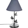 LAMPE METAL FEUILLE H.34CM