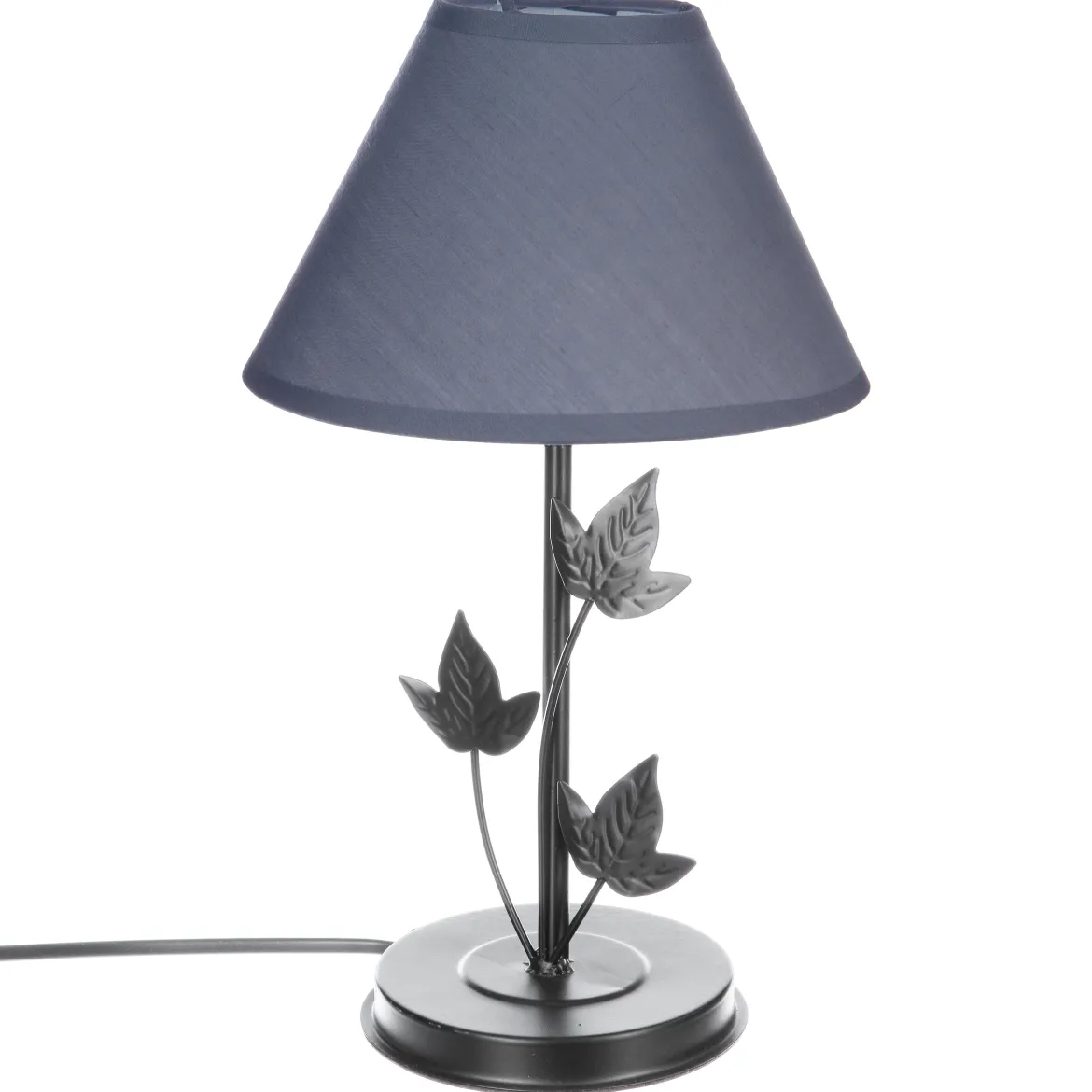 LAMPE METAL FEUILLE H.34CM