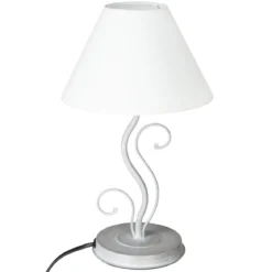 LAMPE METAL FEUILLE H.34CM
