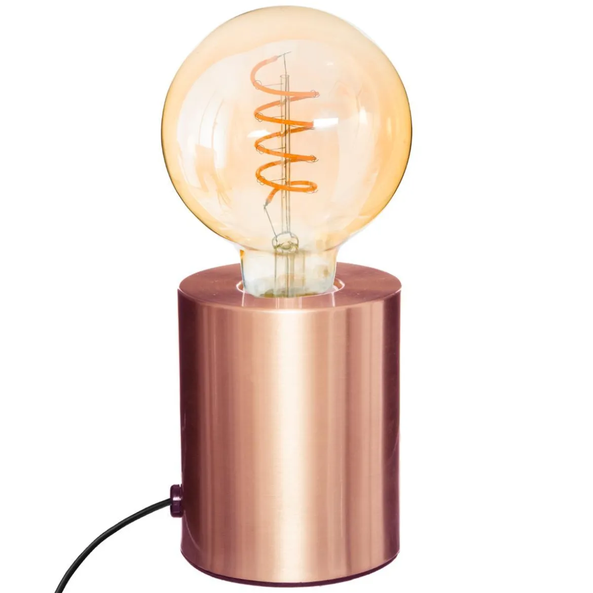 LAMPE METAL TUBE CUIVRE H.10CM