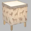 LAMPE 4 PIEDS BOIS SAVANE