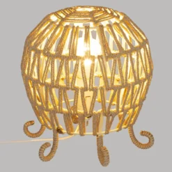 LAMPE POULPE PAILLE SEAV