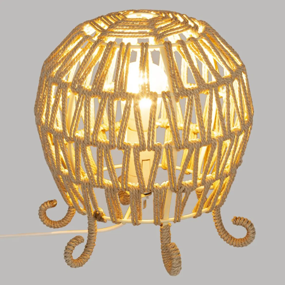 LAMPE POULPE PAILLE SEAV
