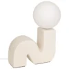 LAMPE SIBIL ARGILE H.33.5CM