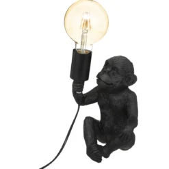 LAMPE SINGE NOIR H.24.5CM