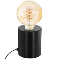 LAMPE SOCLE SABA NOIR H.10.5CM