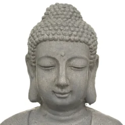 LAMPE SOLAIRE BOUDDHA ARDOISE H.43CM