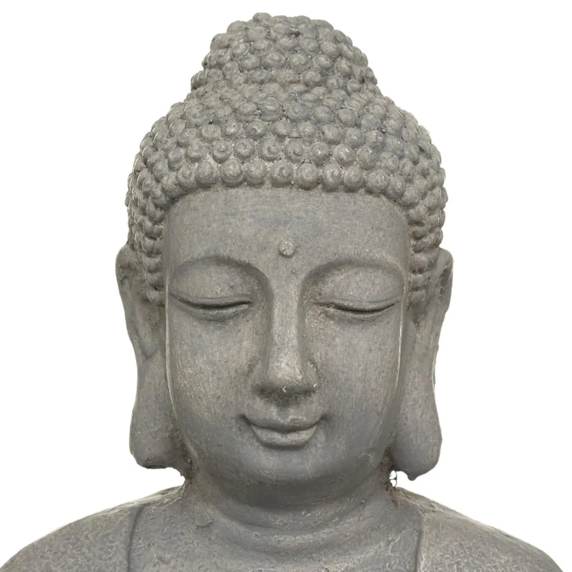 LAMPE SOLAIRE BOUDDHA ARDOISE H.43CM