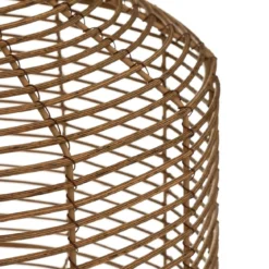LAMPE SOLAIRE CUBA FACTORY ROTIN NATUREL H.30CM