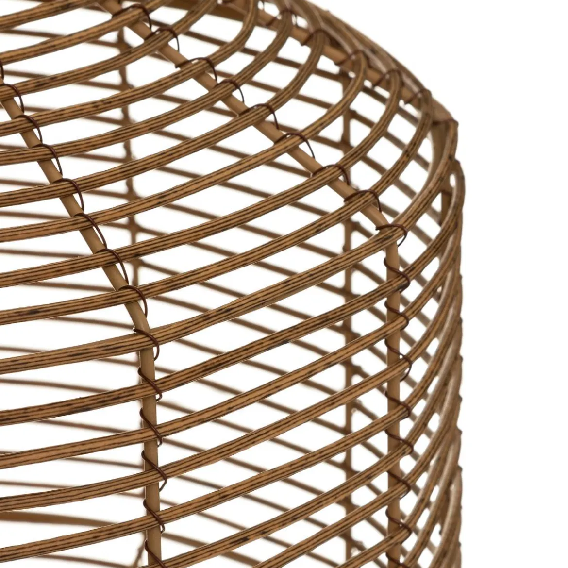 LAMPE SOLAIRE CUBA FACTORY ROTIN NATUREL H.30CM