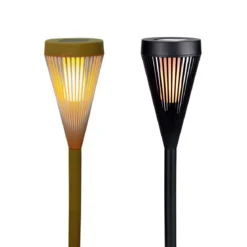 LAMPE SOLAIRE EFFET LANTERNE 10X10X57CM PLASTIQUE