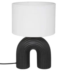 LAMPE SUR PIED EIDEL NOIR H.40.5CM