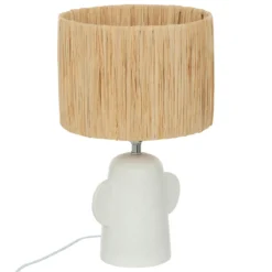 LAMPE SUR PIED RAIA NATUREL H.42CM