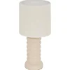 LAMPE SUR PIED VINAS CREME H.33CM