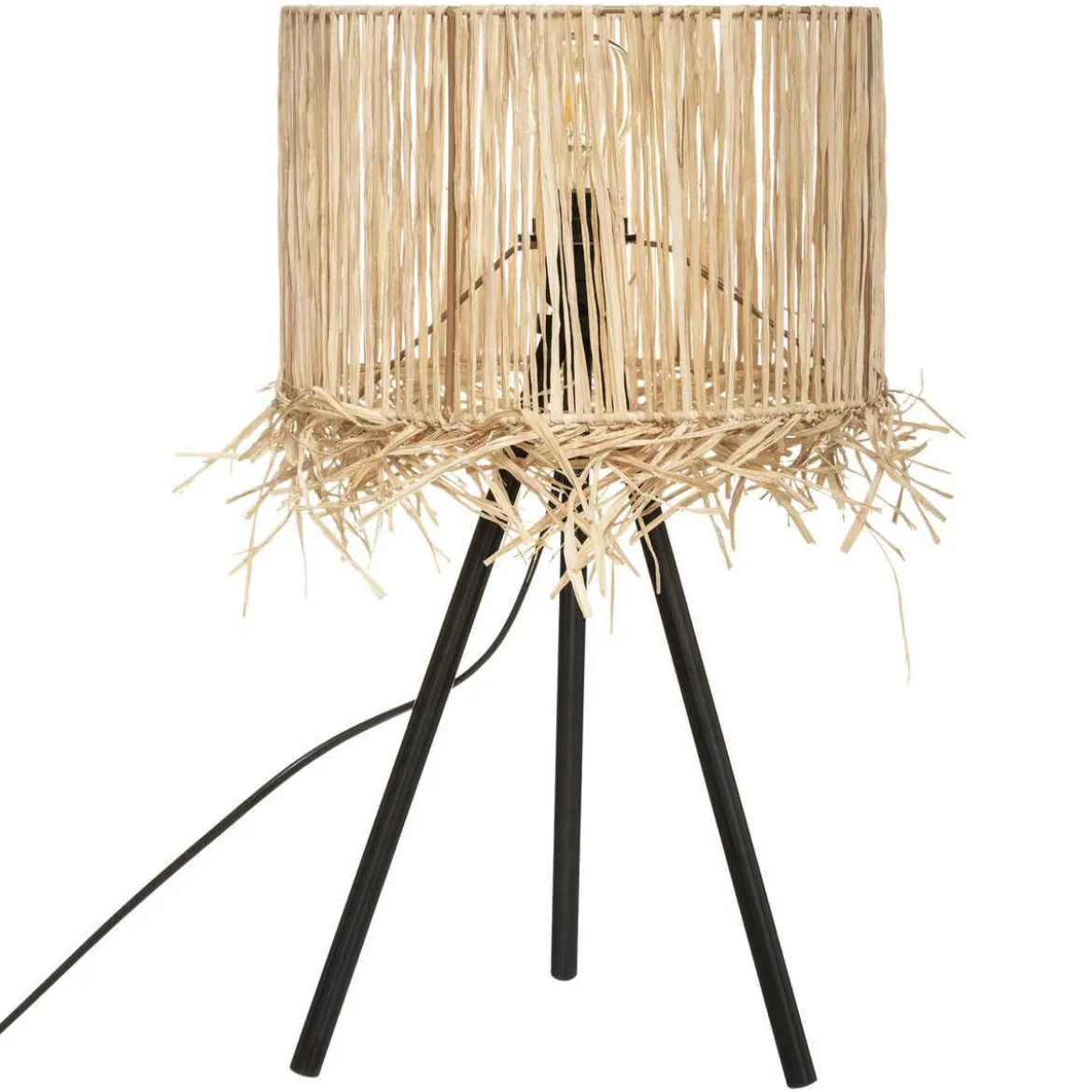 LAMPE TREPIED HACIENDA NATUREL H.49CM
