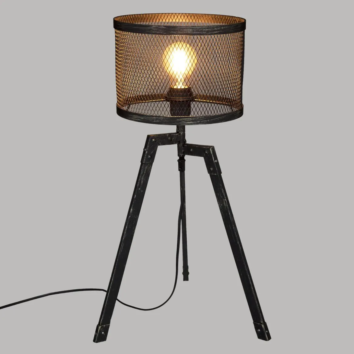 LAMPE TREPIED NOAH NOIR H.56CM