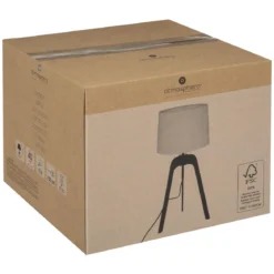 LAMPE TREPIED ORIGINES BLANC H.58.5CM