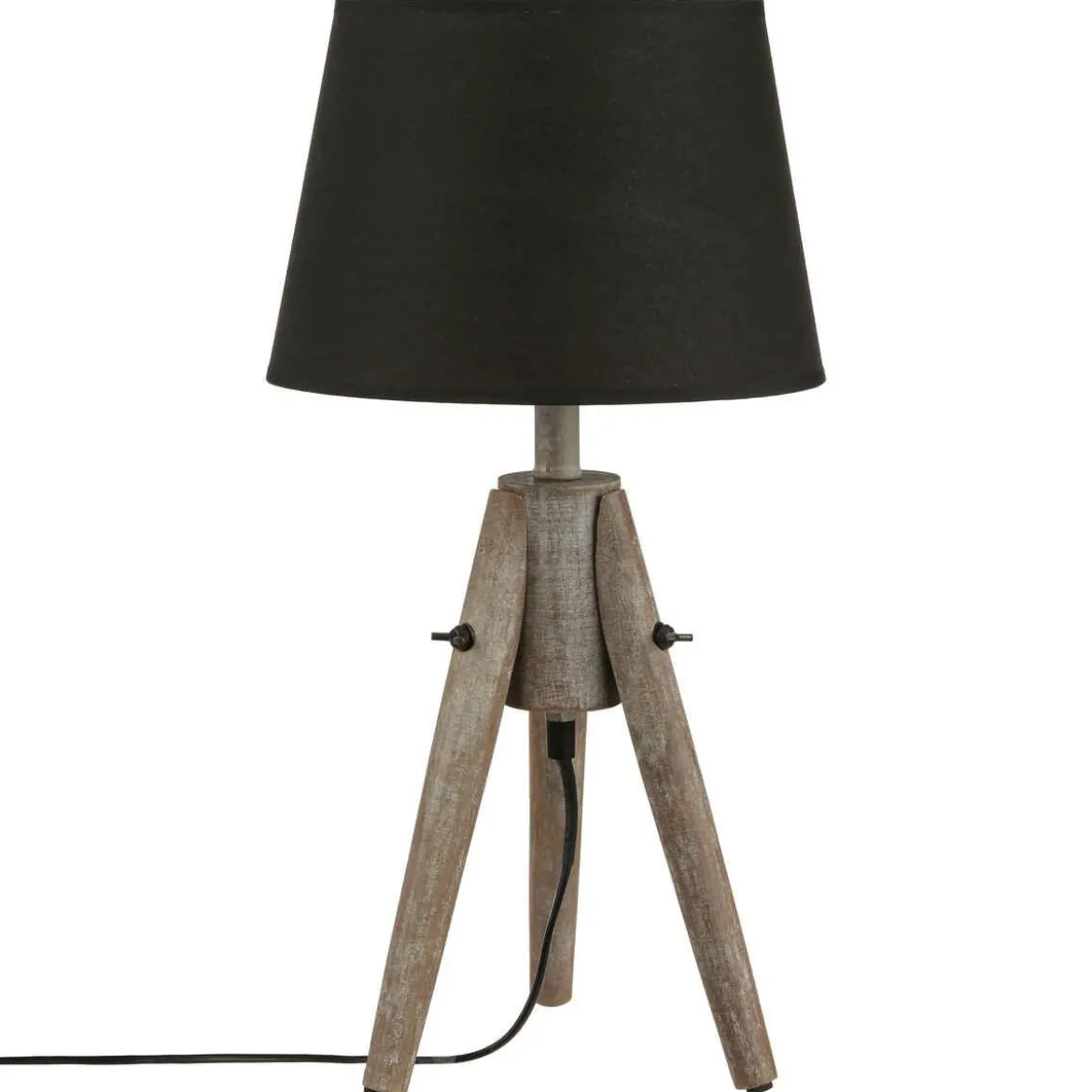 LAMPE TREPIED PIN MIRY NOIR H.48CM