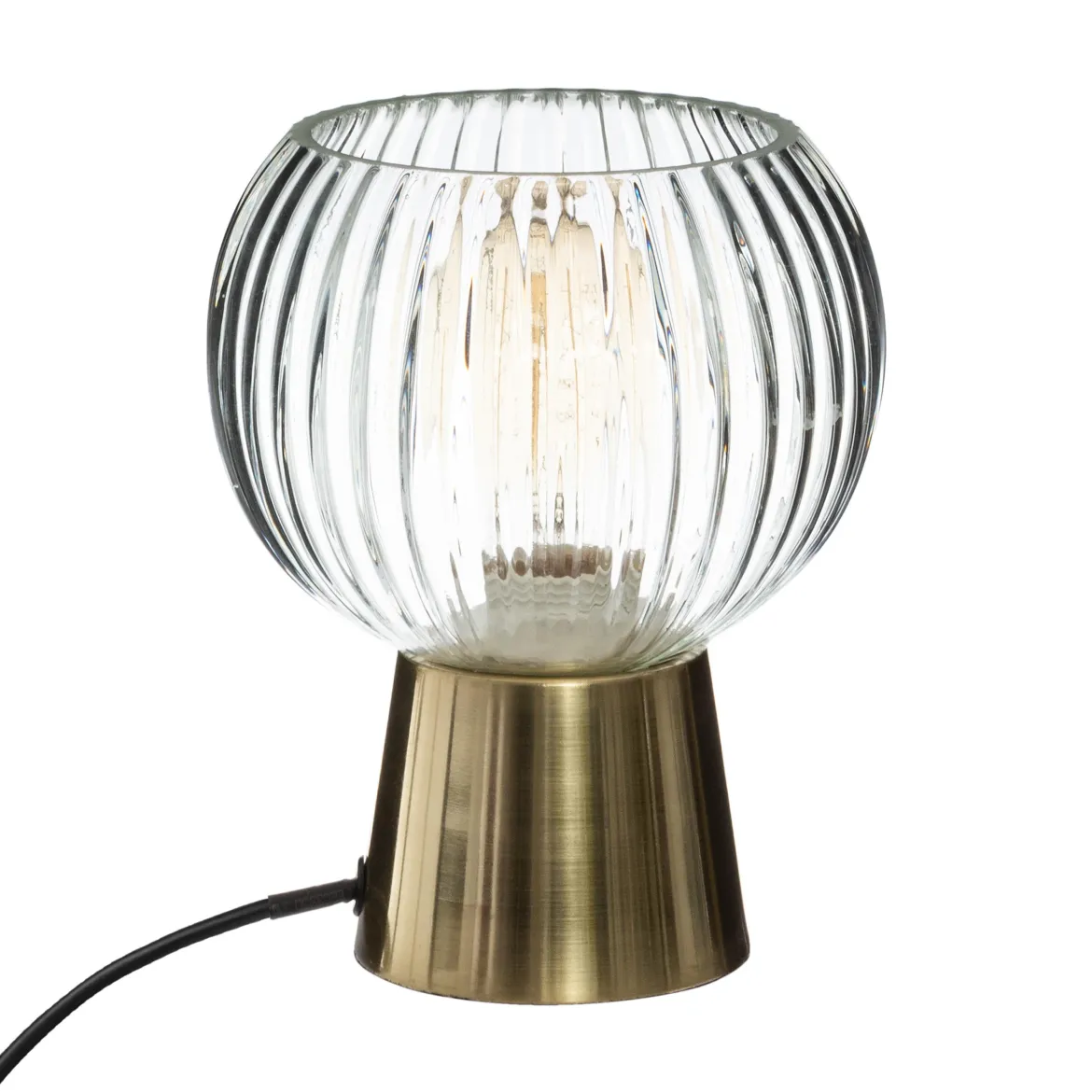 LAMPE VERRE TRANSPARENT LAYE H.19.5CM