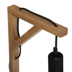LAMPE WILD NOIR H.46CM