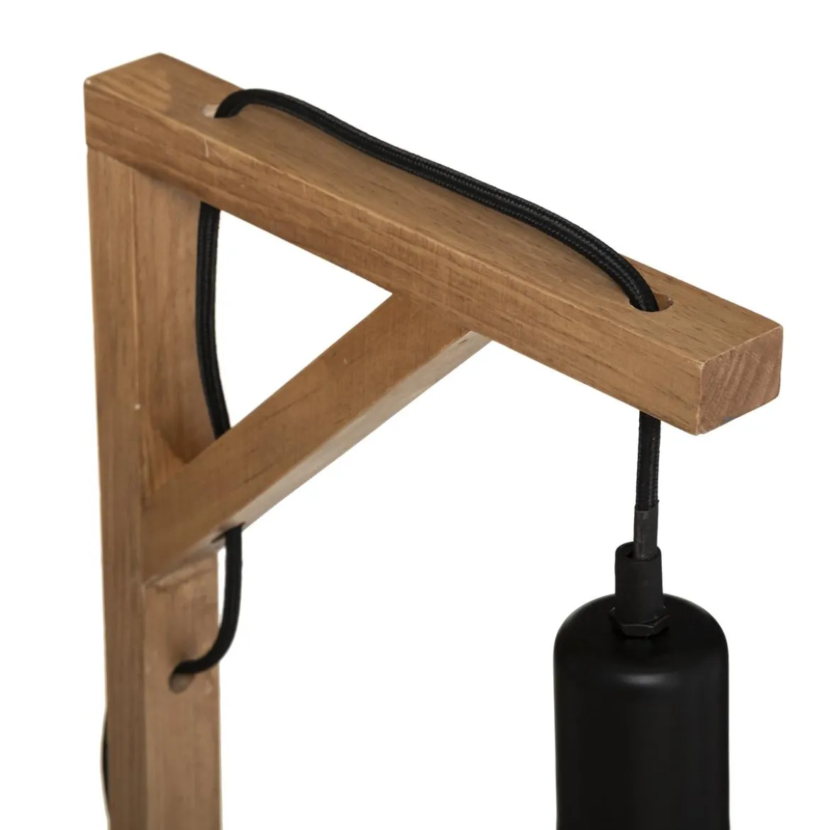 LAMPE WILD NOIR H.46CM