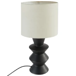 LAMPE YULIA NOIR H.40CM