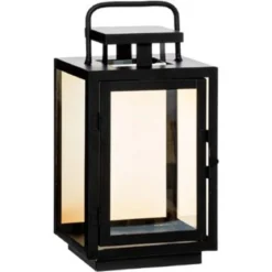 LANTERNE AMBER D.14X14X27.5CM