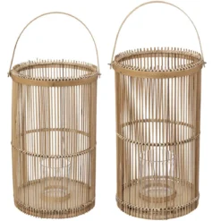 LANTERNE BAMBOU D.21X36CM