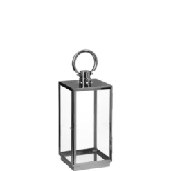 LANTERNE INOX EXTERIEUR RECTANGLE D.16.7X14X29.5CM