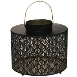 LANTERNE METAL AJOUREE PALM D.25CM