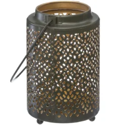 LANTERNE METAL AOP H.13.5CM