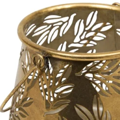LANTERNE METAL BELLI DORE H.15CM