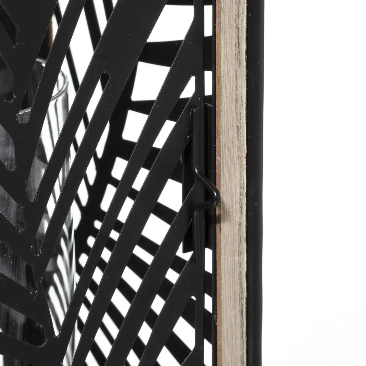 LANTERNE METAL FEUILLE DRISS H.38.5CM