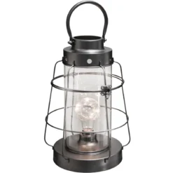 LANTERNE METAL LED H.30CM