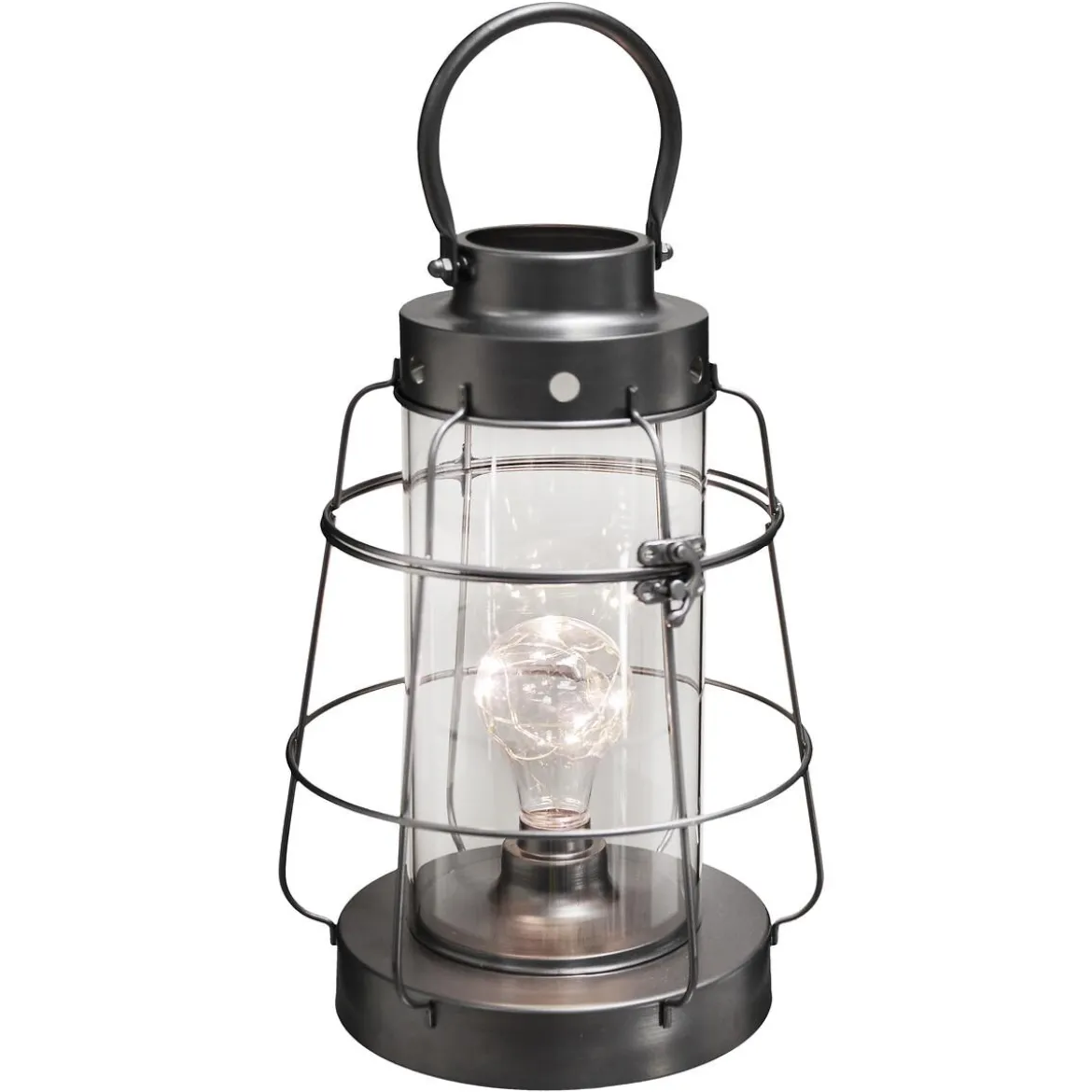 LANTERNE METAL LED H.30CM
