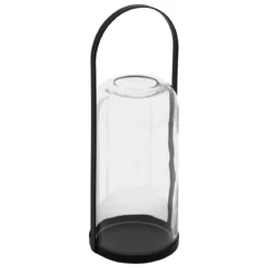 LANTERNE METAL LED JAKO NOIR H.35CM