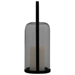 LANTERNE METAL LED JAKO NOIR H.35CM