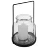 LANTERNE METAL VERRE CAFE BORDELAIS H.20CM
