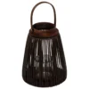 LANTERNE NATUREL HOPIA MARRON H.31CM