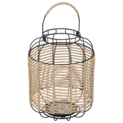 LANTERNE NATUREL METAL COSY H.33CM