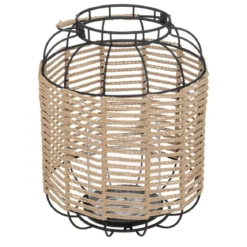 LANTERNE NATUREL METAL COSY H.33CM