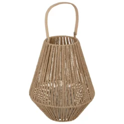 LANTERNE NATUREL ROSS BEIGE H.31CM