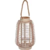 LANTERNE RATTAN ET VERRE H.33CM