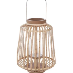 LANTERNE ROTIN NATUREL D.25X35CM