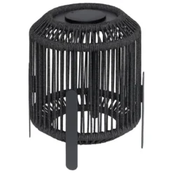 LANTERNE SOLAIRE CORDE LINY RECHARGEABLE USBC GRIS H.36CM